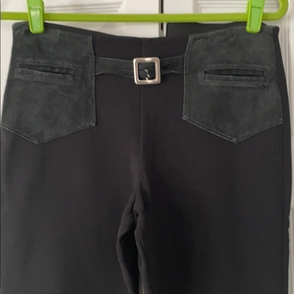 EQUESTRIAN Brand w Suede Waisted Buckle Pants Vintage and Unique